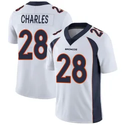 Youth Jamaal Charles Denver Broncos No.28 Limited Vapor Untouchable Jersey - White