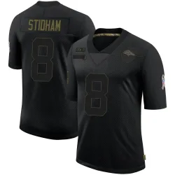 Youth Jarrett Stidham Denver Broncos No.8 Limited 2020 Salute To Service Jersey - Black