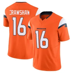 Youth Jeremy Crawshaw Denver Broncos No.16 Limited Vapor F.U.S.E. 2nd Jersey - Orange