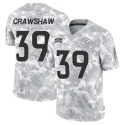Youth Jeremy Crawshaw Denver Broncos No.39 Limited 2024 Salute to Service Jersey - Arctic Camo