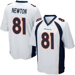 Youth Jerjuan Newton Denver Broncos No.81 Game Jersey - White