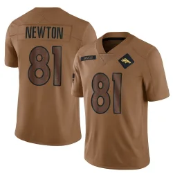 Youth Jerjuan Newton Denver Broncos No.81 Limited 2023 Salute To Service Jersey - Brown