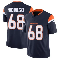 Youth Joe Michalski Denver Broncos No.68 Limited Alternate Vapor F.U.S.E. Jersey - Navy