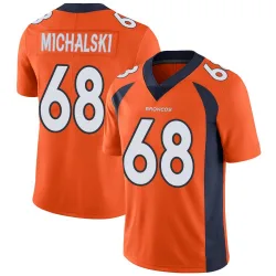 Youth Joe Michalski Denver Broncos No.68 Limited Team Color Vapor Untouchable Jersey - Orange