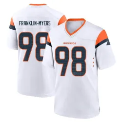 Youth John Franklin-Myers Denver Broncos No.98 Game 2nd Jersey - White