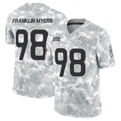 Youth John Franklin-Myers Denver Broncos No.98 Limited 2024 Salute to Service Jersey - Arctic Camo