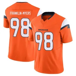 Youth John Franklin-Myers Denver Broncos No.98 Limited Vapor F.U.S.E. 2nd Jersey - Orange