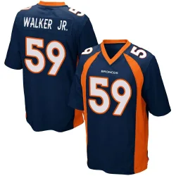 Youth Johnny Walker Jr. Denver Broncos No.59 Game Alternate Jersey - Navy Blue