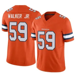 Youth Johnny Walker Jr. Denver Broncos No.59 Limited Vapor F.U.S.E. Jersey - Orange