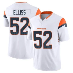 Youth Jonah Elliss Denver Broncos No.52 Limited Vapor F.U.S.E. Jersey - White