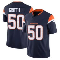 Youth Jonas Griffith Denver Broncos No.50 Limited Alternate Vapor F.U.S.E. Jersey - Navy