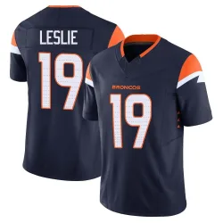Youth Jordan Leslie Denver Broncos No.19 Limited Alternate Vapor F.U.S.E. Jersey - Navy