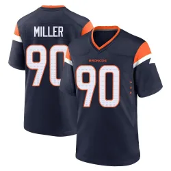 Youth Jordan Miller Denver Broncos No.90 Game Alternate Jersey - Navy