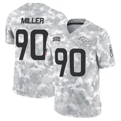 Youth Jordan Miller Denver Broncos No.90 Limited 2024 Salute to Service Jersey - Arctic Camo