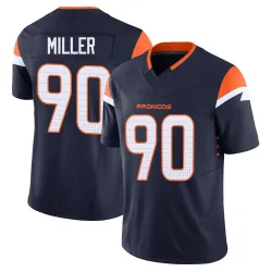 Youth Jordan Miller Denver Broncos No.90 Limited Alternate Vapor F.U.S.E. Jersey - Navy