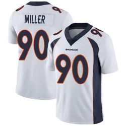 Youth Jordan Miller Denver Broncos No.90 Limited Vapor Untouchable Jersey - White