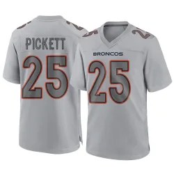 Youth Joshua Pickett Denver Broncos No.25 Game Atmosphere Fashion Jersey - Gray