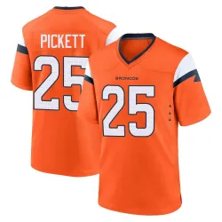 Youth Joshua Pickett Denver Broncos No.25 Game Jersey - Orange