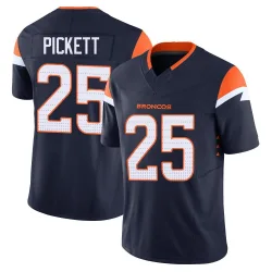 Youth Joshua Pickett Denver Broncos No.25 Limited Alternate Vapor F.U.S.E. Jersey - Navy