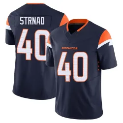 Youth Justin Strnad Denver Broncos No.40 Limited Alternate Vapor F.U.S.E. Jersey - Navy