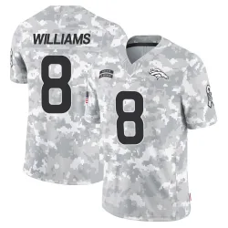 Youth K'Waun Williams Denver Broncos No.8 Limited 2024 Salute to Service Jersey - Arctic Camo
