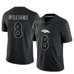 Youth K'Waun Williams Denver Broncos No.8 Limited Reflective Jersey - Black
