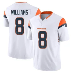 Youth K'Waun Williams Denver Broncos No.8 Limited Vapor F.U.S.E. Jersey - White
