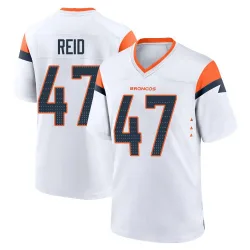 Youth Karene Reid Denver Broncos No.47 Game 2nd Jersey - White