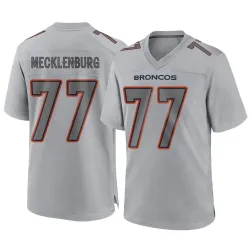 Youth Karl Mecklenburg Denver Broncos No.77 Game Atmosphere Fashion Jersey - Gray