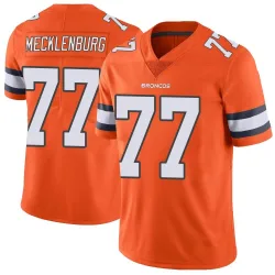 Youth Karl Mecklenburg Denver Broncos No.77 Limited Color Rush Vapor Untouchable Jersey - Orange