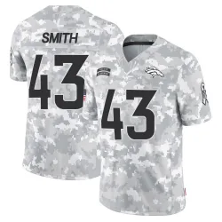 Youth Keidron Smith Denver Broncos No.43 Limited 2024 Salute to Service Jersey - Arctic Camo