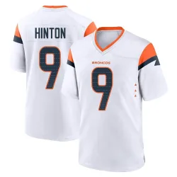 Youth Kendall Hinton Denver Broncos No.9 Game 2nd Jersey - White