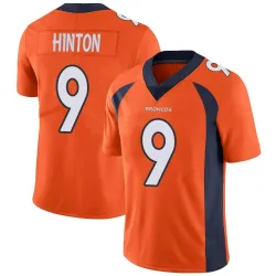 Youth Kendall Hinton Denver Broncos No.9 Limited Team Color Vapor Untouchable Jersey - Orange