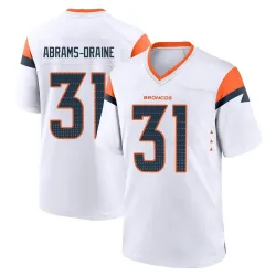 Youth Kris Abrams-Draine Denver Broncos No.31 Game 2nd Jersey - White