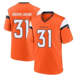 Youth Kris Abrams-Draine Denver Broncos No.31 Game Jersey - Orange