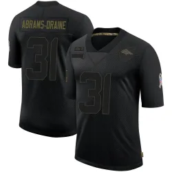 Youth Kris Abrams-Draine Denver Broncos No.31 Limited 2020 Salute To Service Jersey - Black