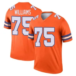 Youth Kristian Williams Denver Broncos No.75 Legend Alternate Mile High Collection 1977 Throwback Jersey - Orange