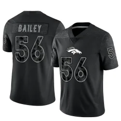 Youth Levelle Bailey Denver Broncos No.56 Limited Reflective Jersey - Black