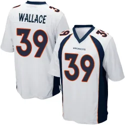 Youth Levi Wallace Denver Broncos No.39 Game Jersey - White