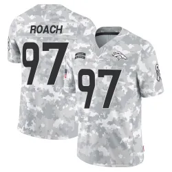 Youth Malcolm Roach Denver Broncos No.97 Limited 2024 Salute to Service Jersey - Arctic Camo