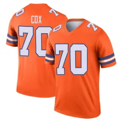 Youth Marques Cox Denver Broncos No.70 Legend Alternate Mile High Collection 1977 Throwback Jersey - Orange