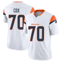 Youth Marques Cox Denver Broncos No.70 Limited Vapor F.U.S.E. Jersey - White