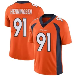 Youth Matt Henningsen Denver Broncos No.91 Limited Team Color Vapor Untouchable Jersey - Orange