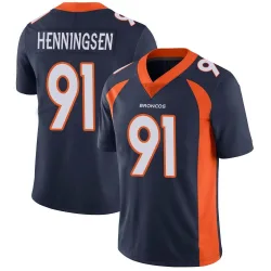 Youth Matt Henningsen Denver Broncos No.91 Limited Vapor Untouchable Jersey - Navy