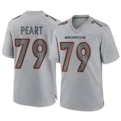 Youth Matt Peart Denver Broncos No.79 Game Atmosphere Fashion Jersey - Gray