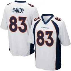 Youth Michael Bandy Denver Broncos No.83 Game Jersey - White