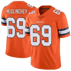 Youth Mike McGlinchey Denver Broncos No.69 Limited Color Rush Vapor Untouchable Jersey - Orange