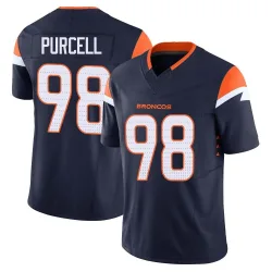 Youth Mike Purcell Denver Broncos No.98 Limited Alternate Vapor F.U.S.E. Jersey - Navy