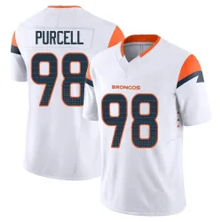 Youth Mike Purcell Denver Broncos No.98 Limited Vapor F.U.S.E. Jersey - White
