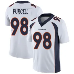 Youth Mike Purcell Denver Broncos No.98 Limited Vapor Untouchable Jersey - White